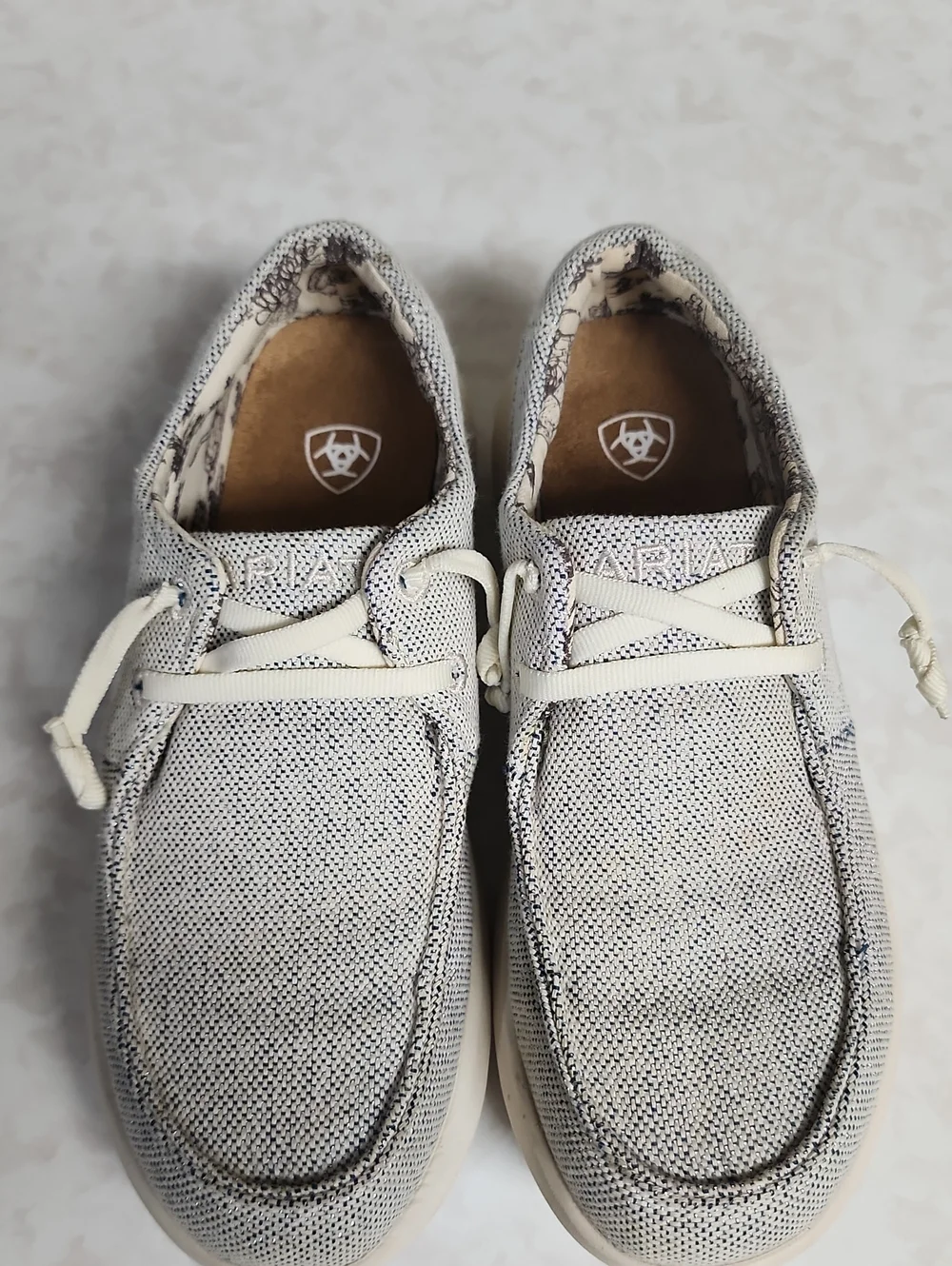 Ariat Light Gray Knit Casual Loafers - Comfort Slip-Ons womens 6 number 3551